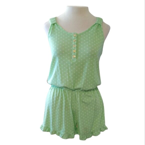 NWT PJ Couture Polka Dot Romper - Picture 1 of 8